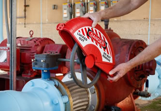 Durable solution to safely lock out gate valves